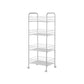 Contemporary Bookshelf Open Back Bookcase for Office with Caster Wheels