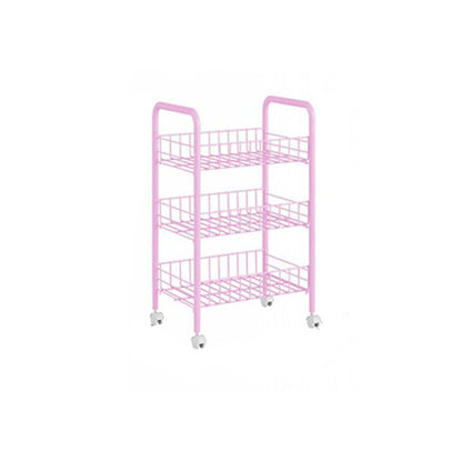 Contemporary Bookshelf Open Back Bookcase for Office with Caster Wheels