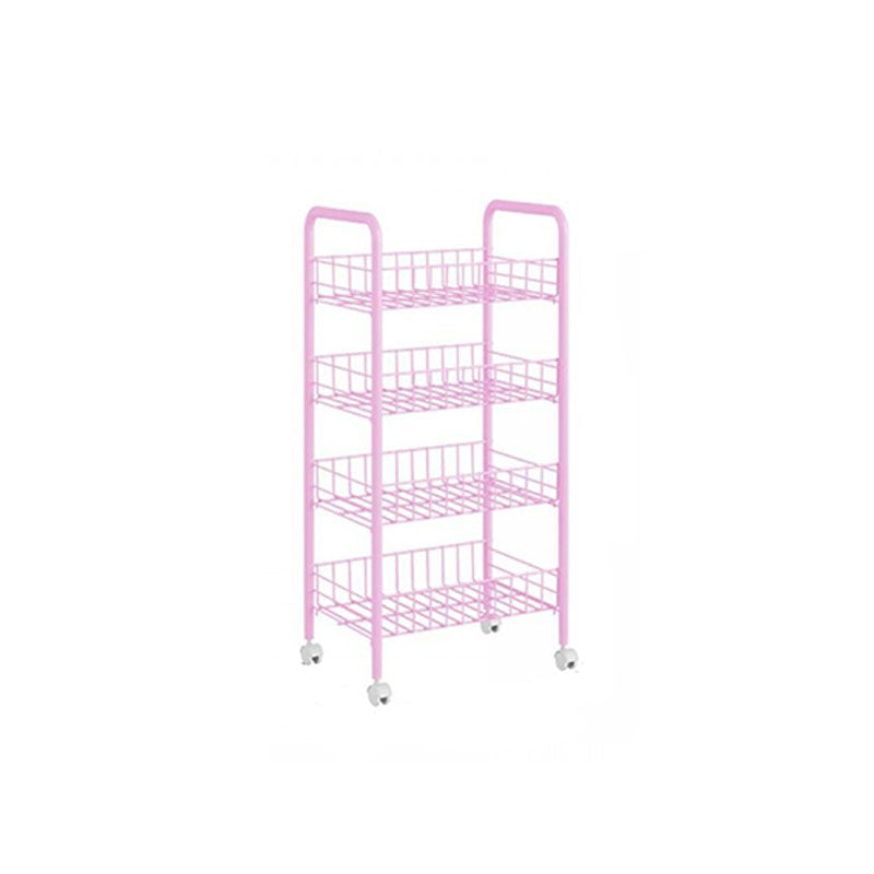 Contemporary Bookshelf Open Back Bookcase for Office with Caster Wheels