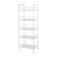 Contemporary Bookshelf Open Back Bookcase for Office with Caster Wheels