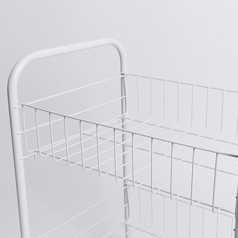 Contemporary Bookshelf Open Back Bookcase for Office with Caster Wheels