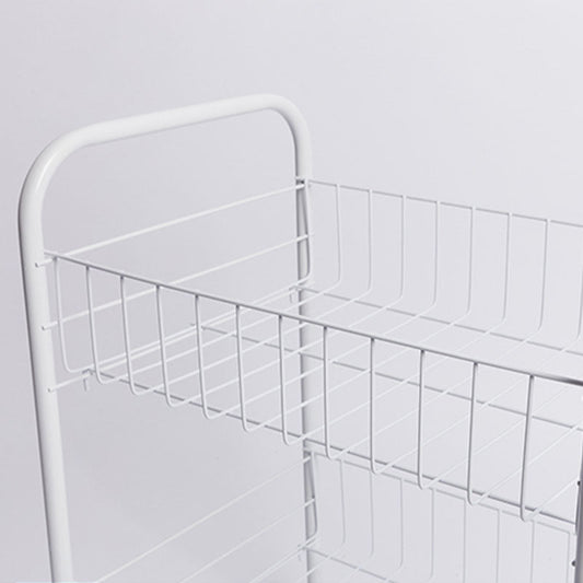 Contemporary Bookshelf Open Back Bookcase for Office with Caster Wheels