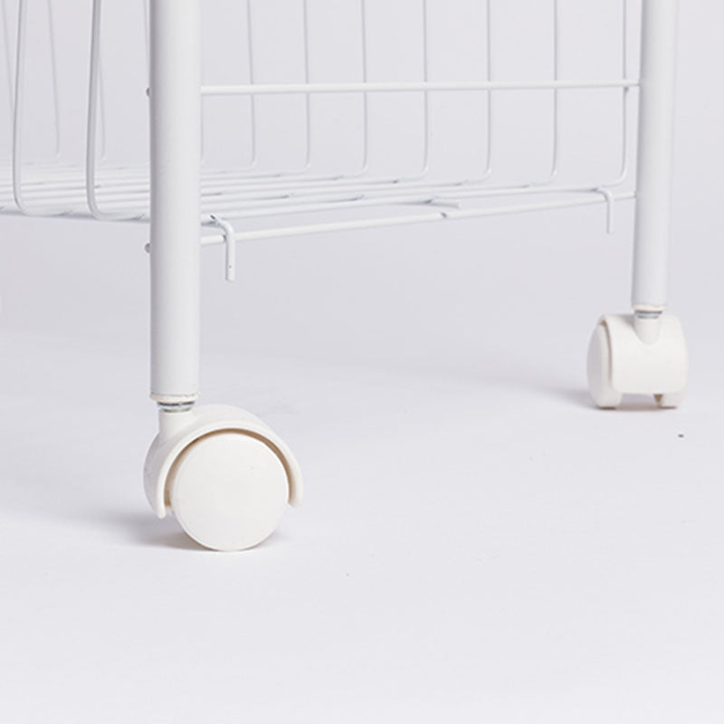 Contemporary Bookshelf Open Back Bookcase for Office with Caster Wheels