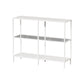 Contemporary Style Bookcase Metal Open Back Bookshelf for Home Office Use