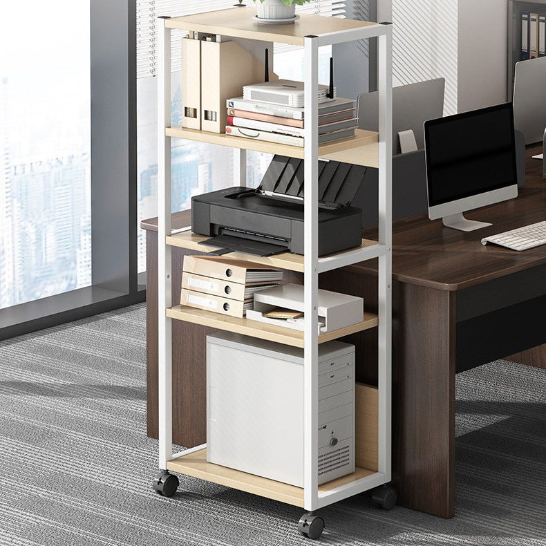 Modernes künstliches Holzbuchregal, geometrisches Bücherregal für jeden Raum, 20 "L x 12" W.