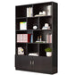 Closed Wooden Bookcase Modern Home Living Room Cabinet Bookshelf