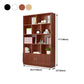 Closed Wooden Bookcase Modern Home Living Room Cabinet Bookshelf