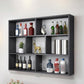 Contemporary Floating Bookshelf Wall Mounted Manufactured Wood Bookcase Black Clearhalo 'Bookcases' 'furn' 'furn_bookcases' 'Furniture' 'Office Furniture' 5455363