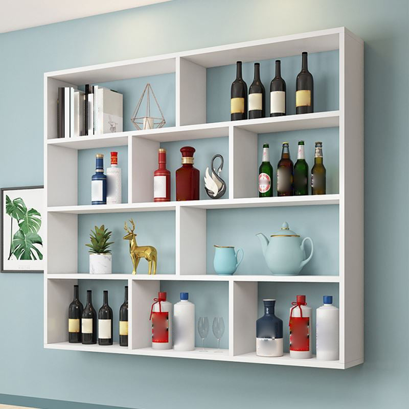 Contemporary Floating Bookshelf Wall Mounted Manufactured Wood Bookcase Clearhalo 'Bookcases' 'furn' 'furn_bookcases' 'Furniture' 'Office Furniture' 5455364