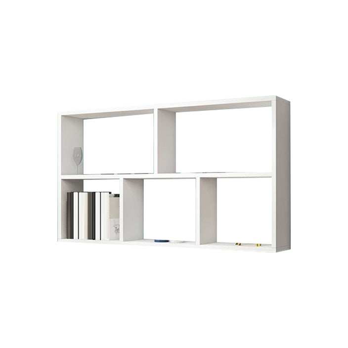 Contemporary Floating Bookshelf Wall Mounted Manufactured Wood Bookcase White Clearhalo 'Bookcases' 'furn' 'furn_bookcases' 'Furniture' 'Office Furniture' 5455366