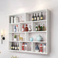 Contemporary Floating Bookshelf Wall Mounted Manufactured Wood Bookcase 47.2"L x 5.9"W x 51.2"H White Clearhalo 'Bookcases' 'furn' 'furn_bookcases' 'Furniture' 'Office Furniture' 5455370