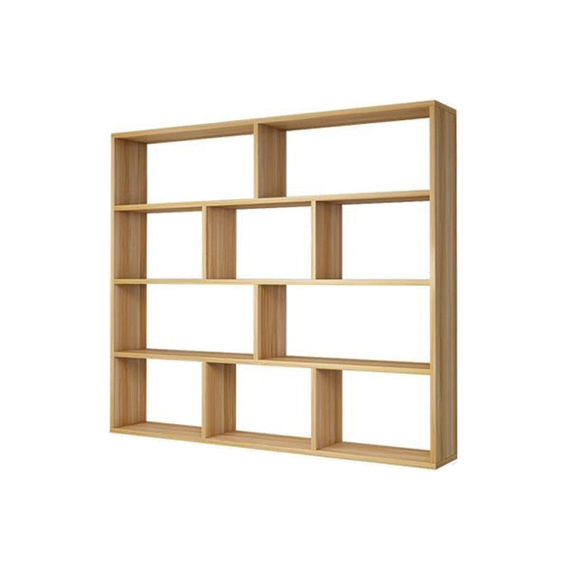 Contemporary Floating Bookshelf Wall Mounted Manufactured Wood Bookcase 47.2"L x 5.9"W x 51.2"H Natural Clearhalo 'Bookcases' 'furn' 'furn_bookcases' 'Furniture' 'Office Furniture' 5455374