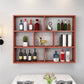 Contemporary Floating Bookshelf Wall Mounted Manufactured Wood Bookcase Walnut Clearhalo 'Bookcases' 'furn' 'furn_bookcases' 'Furniture' 'Office Furniture' 5455376
