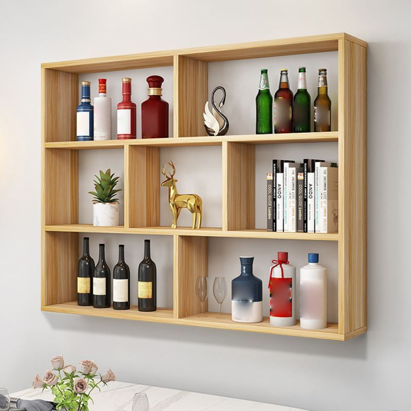 Contemporary Floating Bookshelf Wall Mounted Manufactured Wood Bookcase Clearhalo 'Bookcases' 'furn' 'furn_bookcases' 'Furniture' 'Office Furniture' 5455377
