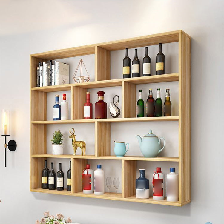 Contemporary Floating Bookshelf Wall Mounted Manufactured Wood Bookcase Clearhalo 'Bookcases' 'furn' 'furn_bookcases' 'Furniture' 'Office Furniture' 5455379