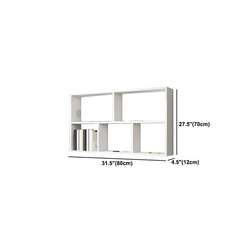 Contemporary Floating Bookshelf Wall Mounted Manufactured Wood Bookcase Clearhalo 'Bookcases' 'furn' 'furn_bookcases' 'Furniture' 'Office Furniture' 5455380
