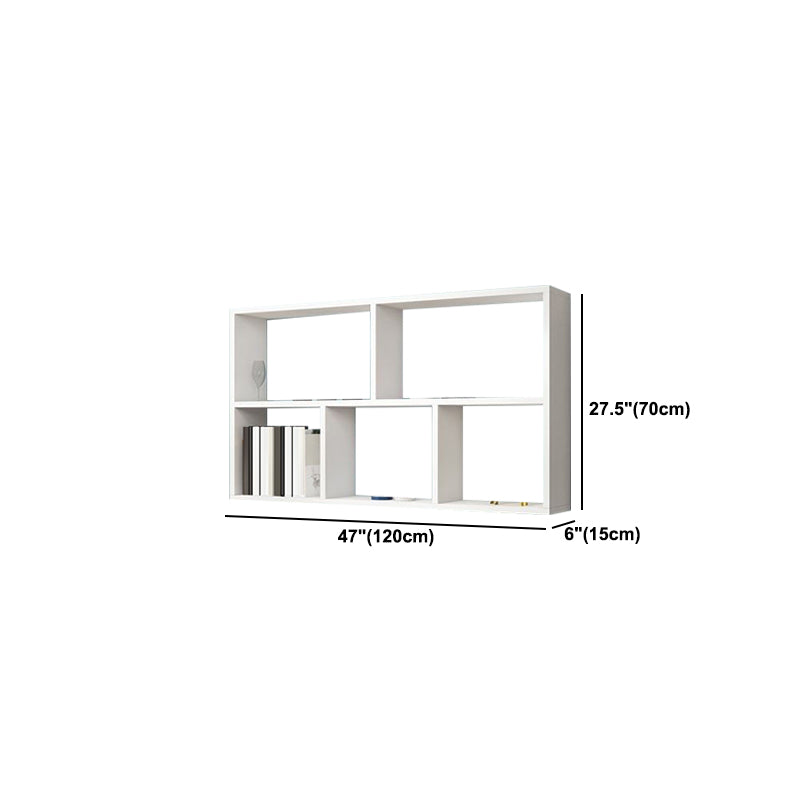 Contemporary Floating Bookshelf Wall Mounted Manufactured Wood Bookcase Clearhalo 'Bookcases' 'furn' 'furn_bookcases' 'Furniture' 'Office Furniture' 5455381
