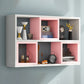 Modern Artificial Wood Bookcase Wall Mounted Bookshelf for Any Room