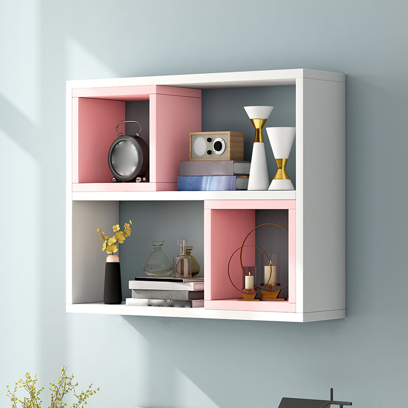 Modern Artificial Wood Bookcase Wall Mounted Bookshelf for Any Room