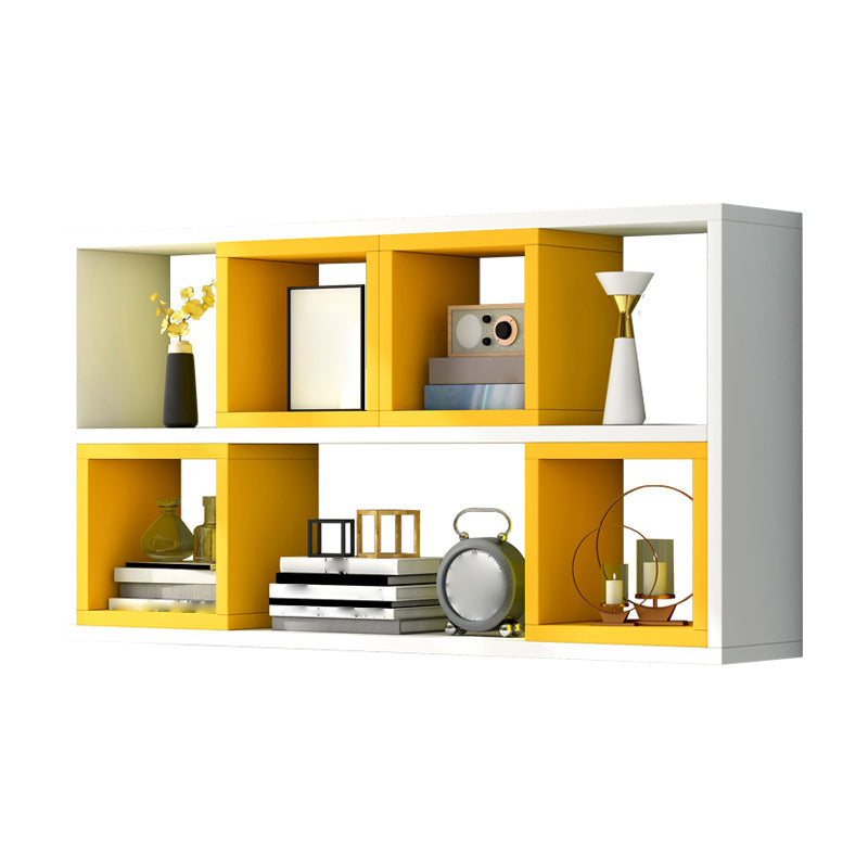 Modern Artificial Wood Bookcase Wall Mounted Bookshelf for Any Room