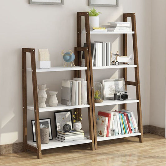 Modern Solid Wood Bookcase Ladder Bookshelf for Any Room, 12" W Clearhalo 'Bookcases' 'furn' 'furn_bookcases' 'Furniture' 'Office Furniture' 5455411