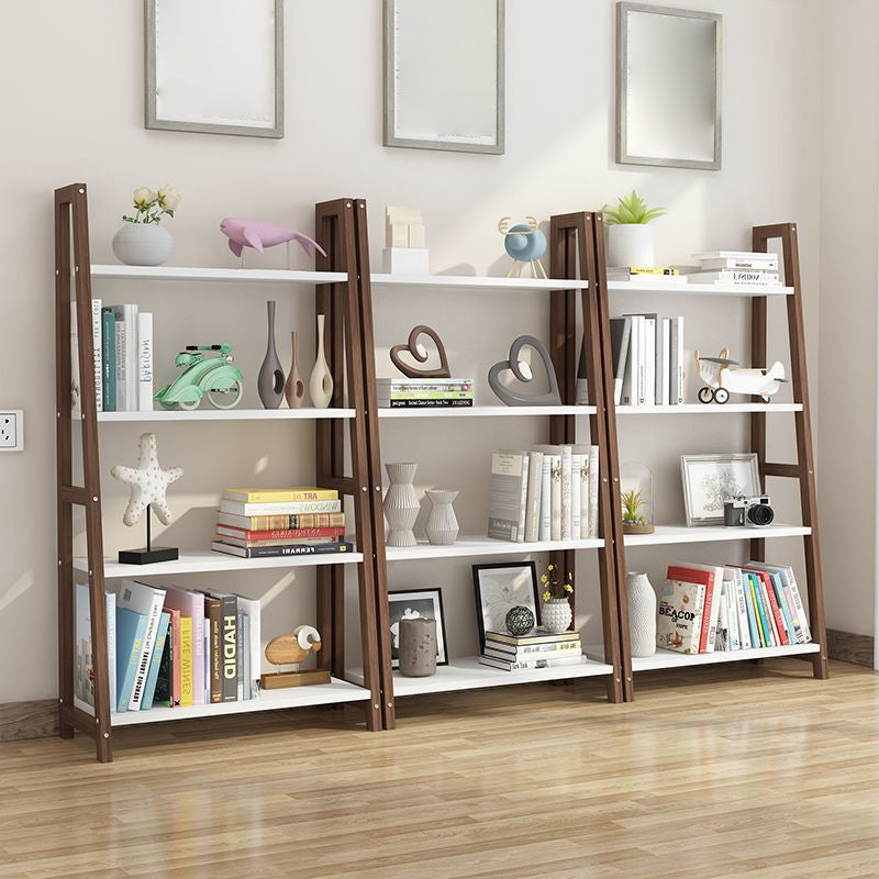 Modern Solid Wood Bookcase Ladder Bookshelf for Any Room, 12" W Clearhalo 'Bookcases' 'furn' 'furn_bookcases' 'Furniture' 'Office Furniture' 5455421
