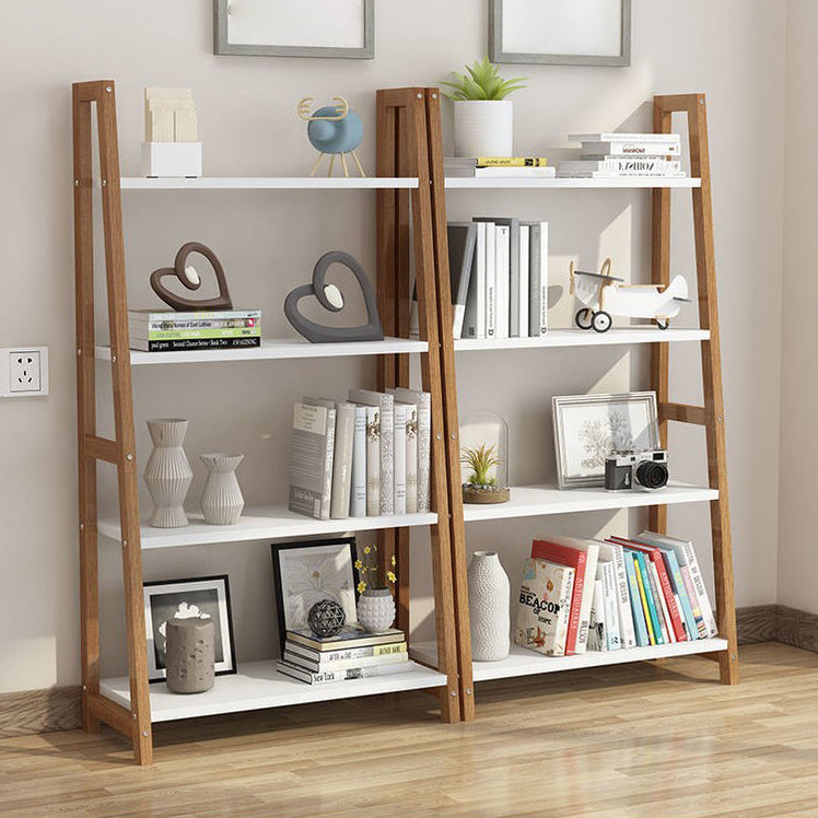 Modern Solid Wood Bookcase Ladder Bookshelf for Any Room, 12" W Clearhalo 'Bookcases' 'furn' 'furn_bookcases' 'Furniture' 'Office Furniture' 5455423