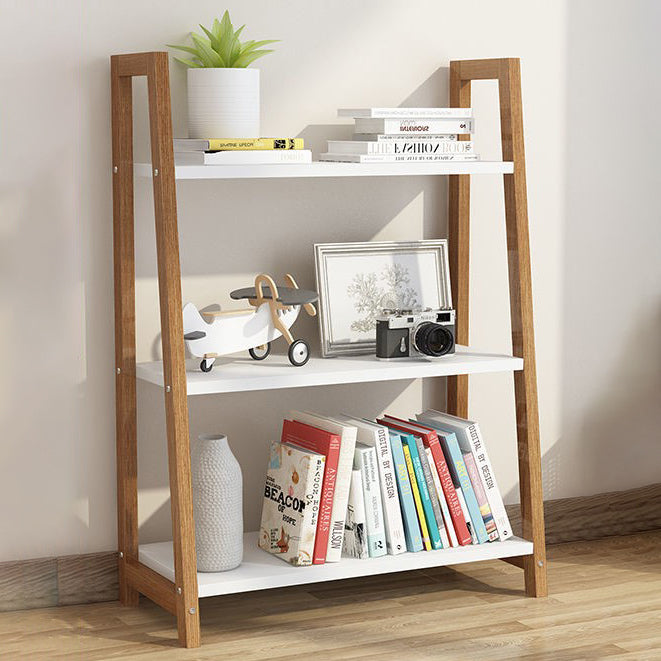 Modern Solid Wood Bookcase Ladder Bookshelf for Any Room, 12" W Clearhalo 'Bookcases' 'furn' 'furn_bookcases' 'Furniture' 'Office Furniture' 5455428