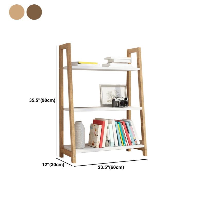 Modern Solid Wood Bookcase Ladder Bookshelf for Any Room, 12" W Clearhalo 'Bookcases' 'furn' 'furn_bookcases' 'Furniture' 'Office Furniture' 5455432