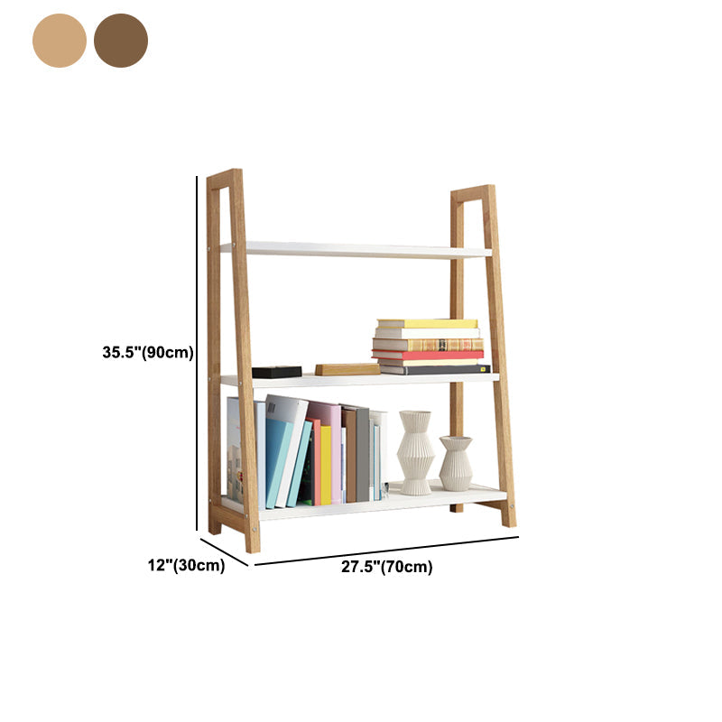 Modern Solid Wood Bookcase Ladder Bookshelf for Any Room, 12" W Clearhalo 'Bookcases' 'furn' 'furn_bookcases' 'Furniture' 'Office Furniture' 5455433