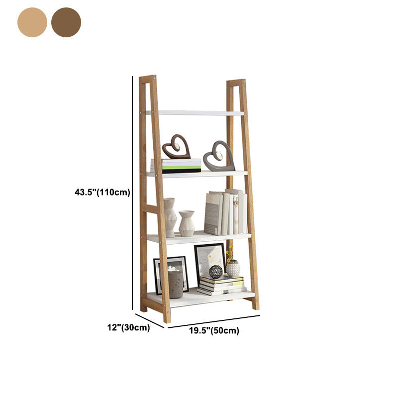 Modern Solid Wood Bookcase Ladder Bookshelf for Any Room, 12" W Clearhalo 'Bookcases' 'furn' 'furn_bookcases' 'Furniture' 'Office Furniture' 5455434