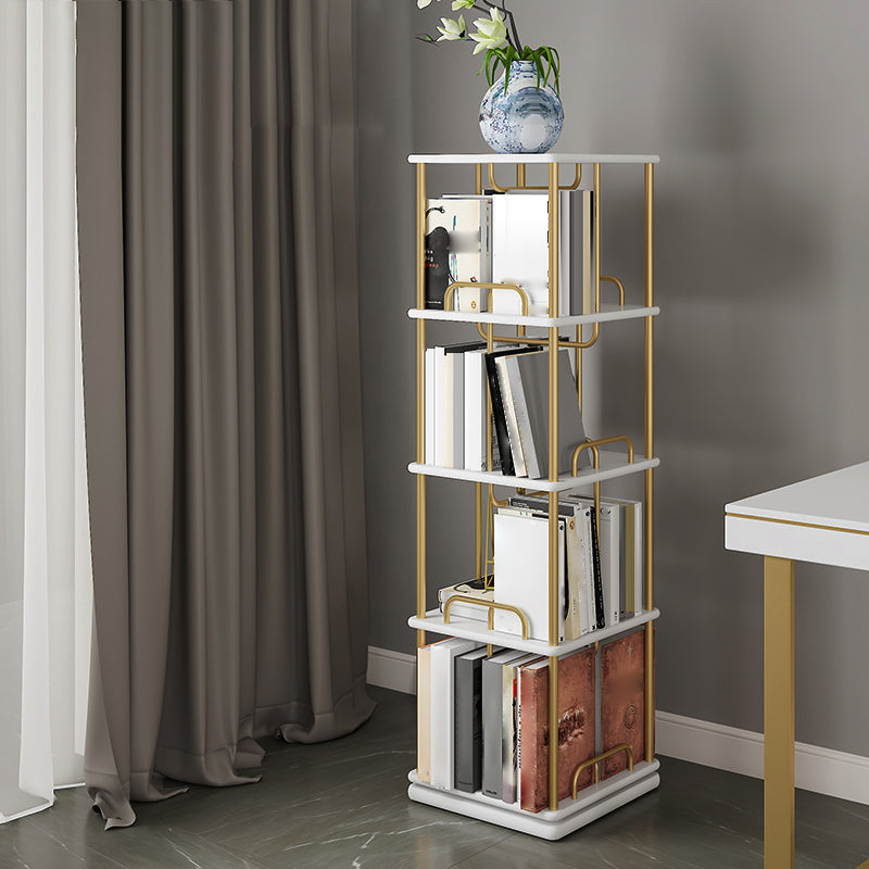 Nordic Geometric Bookcase Rotatable Study Room Storage Bookshelf Clearhalo 'Bookcases' 'furn' 'furn_bookcases' 'Furniture' 'Office Furniture' 5455444