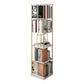 Nordic Geometric Bookcase Rotatable Study Room Storage Bookshelf 15.7"L x 15.7"W x 68.7"H White Clearhalo 'Bookcases' 'furn' 'furn_bookcases' 'Furniture' 'Office Furniture' 5455447