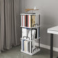 Nordic Geometric Bookcase Rotatable Study Room Storage Bookshelf 15.7"L x 15.7"W x 42.1"H White-Black Clearhalo 'Bookcases' 'furn' 'furn_bookcases' 'Furniture' 'Office Furniture' 5455450