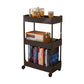Movable Plastic Bookshelf Nordic Home Open Bookcase with Casters Clearhalo 'Bookcases' 'furn' 'furn_bookcases' 'Furniture' 'Office Furniture' 5455505