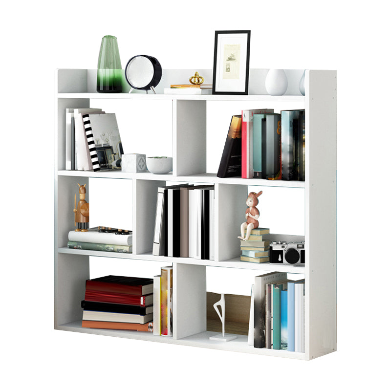 Open Wooden Bookcase Modern Home Living Room Lattice Bookshelf