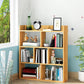 Open Wooden Bookcase Modern Home Living Room Lattice Bookshelf