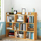 Open Wooden Bookcase Modern Home Living Room Lattice Bookshelf