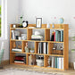 Open Wooden Bookcase Modern Home Living Room Lattice Bookshelf