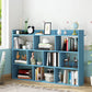 Open Wooden Bookcase Modern Home Living Room Lattice Bookshelf