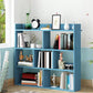 Open Wooden Bookcase Modern Home Living Room Lattice Bookshelf