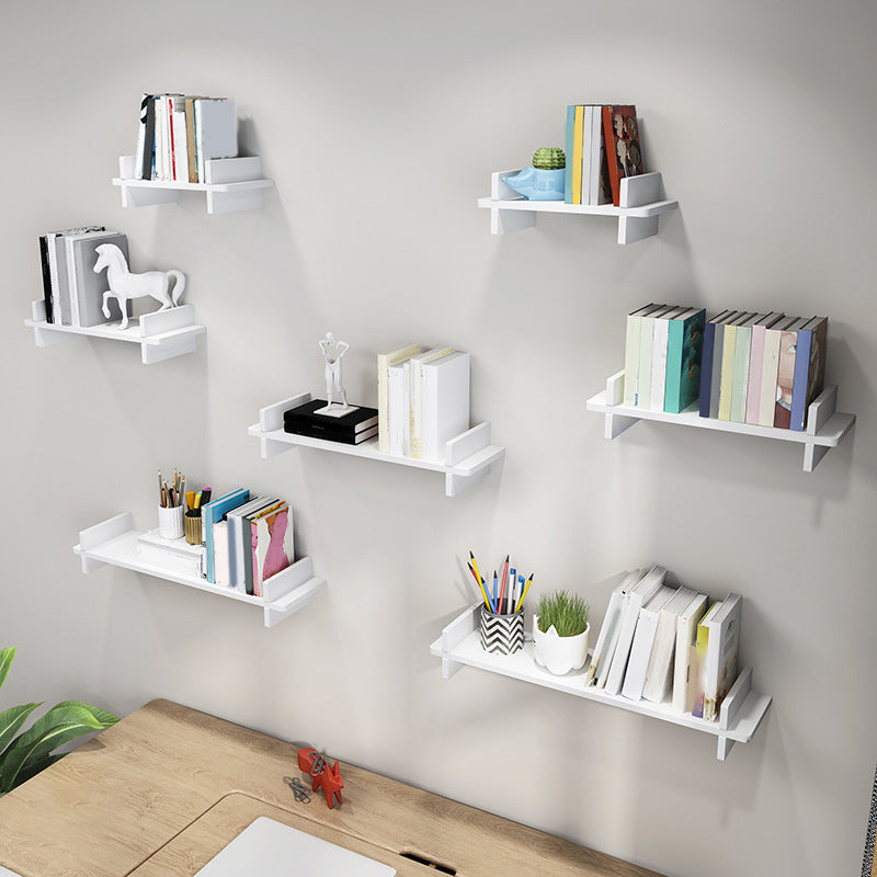 Contemporary Floating Bookshelf 5.9"H Manufactured Wood Bookcase