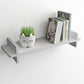 Contemporary Floating Bookshelf 5.9"H Manufactured Wood Bookcase