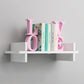 Contemporary Floating Bookshelf 5.9"H Manufactured Wood Bookcase