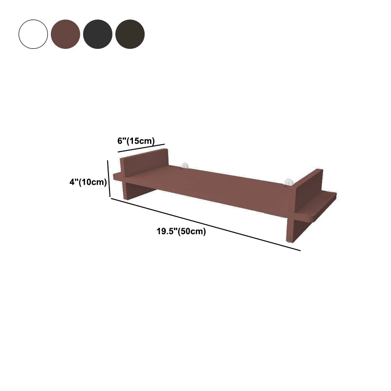 Contemporary Floating Bookshelf 5.9"H Manufactured Wood Bookcase