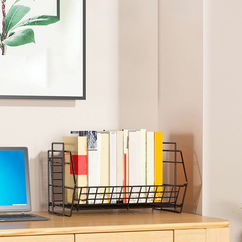 Bibliothèque en métal moderne, bibliothèque géométrique pour le salon, 17 "L x 10,5" W