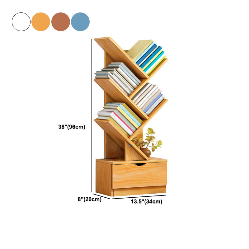 Wooden Bookcase Modern Style Home Living Room Bedroom Bookshelf