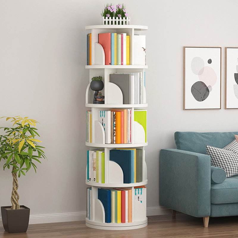 Modern Style Wood Bookcase Closed Back Bookshelf for Any Room