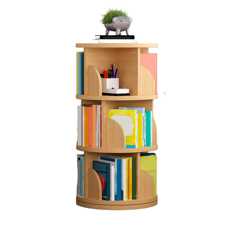 Modern Style Wood Bookcase Closed Back Bookshelf for Any Room