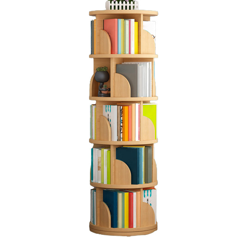 Modern Style Wood Bookcase Closed Back Bookshelf for Any Room